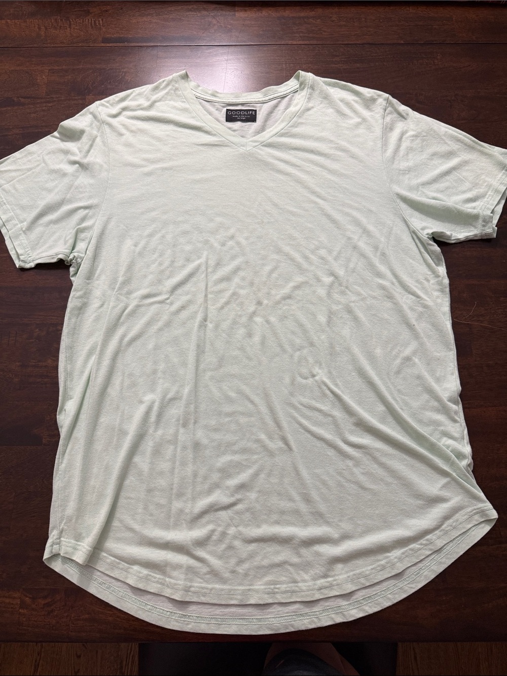 Goodlife Men’s V-Neck T-Shirt in Mint Green
